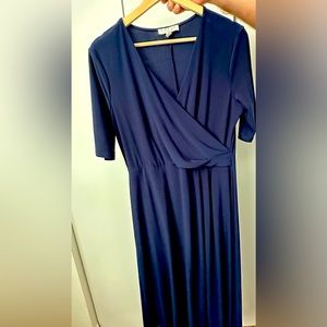 Long night dress, blue navy